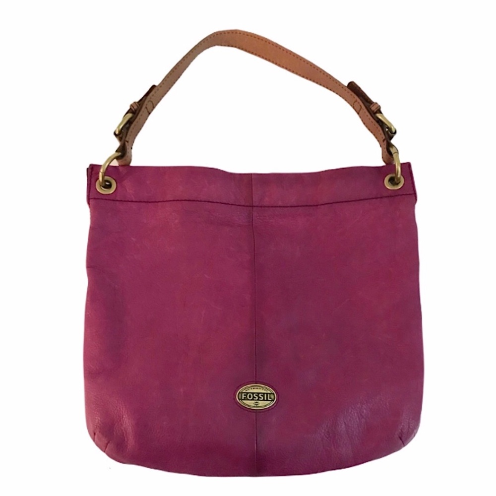 FOSSIL Long Live Vintage Leather Hobo Shoulder Bag